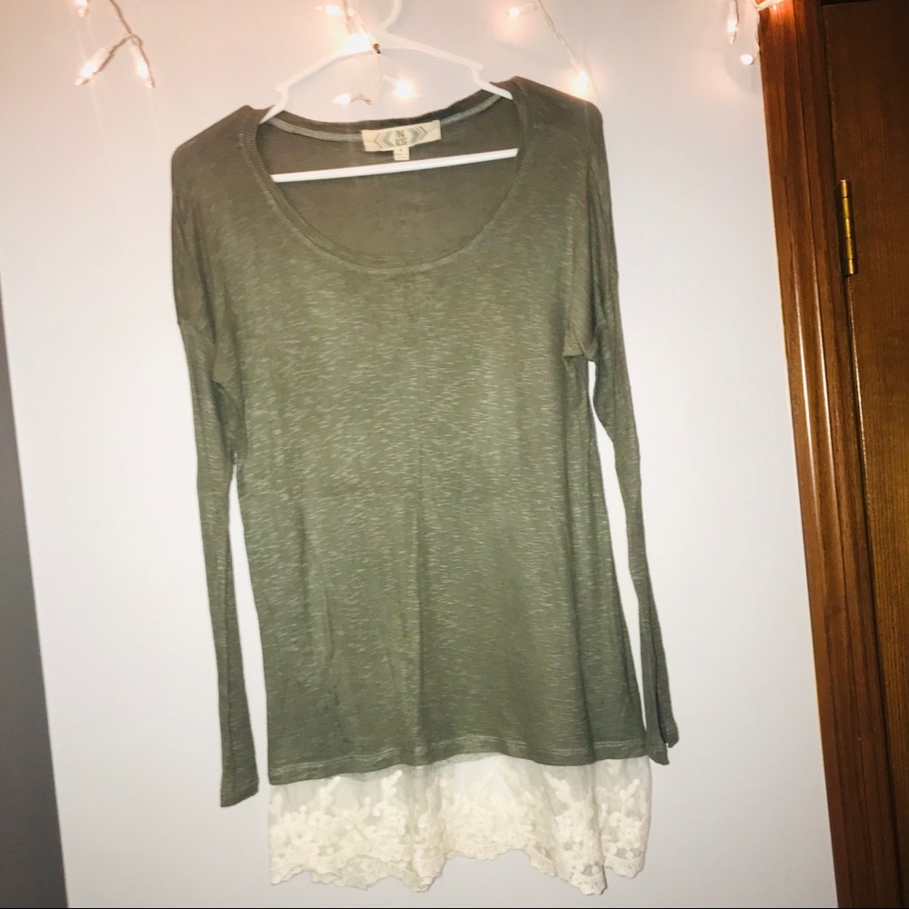 Army Green Long Sleeve Shirt